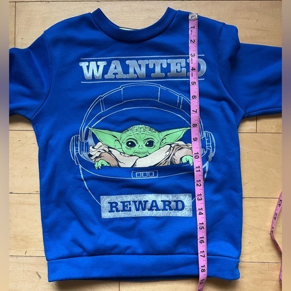 Star Wars Yoda Crewneck Sweatshirt‎ Youth Size 7 - Picture 3 of 9
